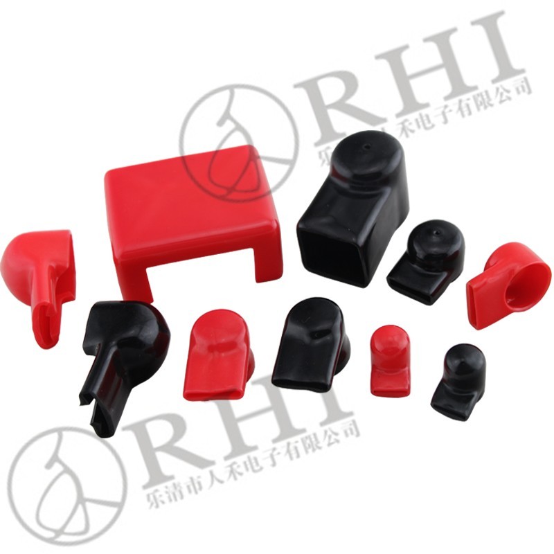 RHI pvc battery terminal caps plastic terminal cover battery heated cap auto battery terminal vinyl cover